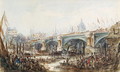 View of the Opening of the New Blackfriars Bridge by Queen Victoria (1819-1901) 6th November 1869 - George, the Younger Chambers