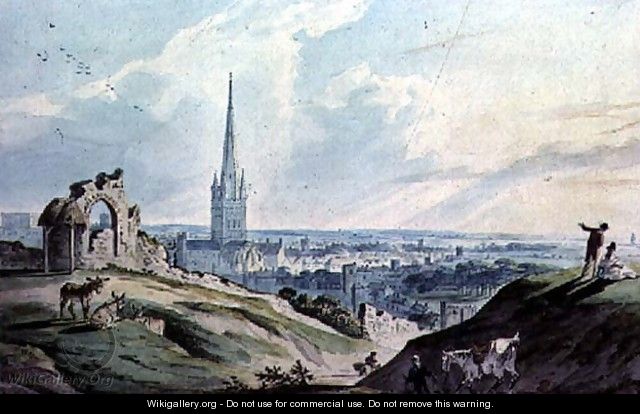 A View of Norwich, from Mouseshold Hill, near the Ruins of Kett A View of Norwich, from Mouseshold Hill, near the Ruins of Kett