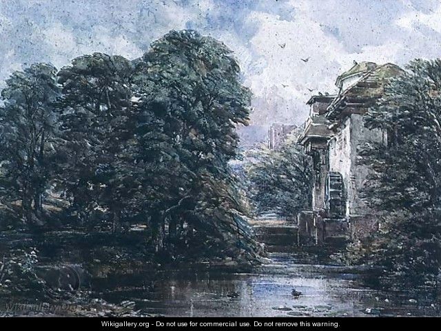 Stream and Water Mill - George Cattermole
