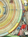 An Astronomer, detail from a map of the planets, from 