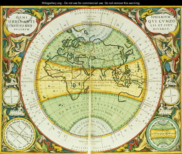 Ancient Hemispheres of the World, plate 94 from 