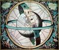 World map with encircling zodiac, 'Situs Terrae Circulis Coelestibus Circundate