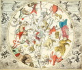 Celestial Planisphere Showing the Signs of the Zodiac, from 'The Celestial Atlas, or The Harmony of the Universe' - Andreas Cellarius