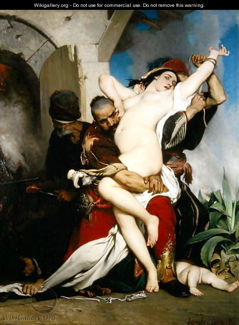 The Abduction of a Herzegovenian Woman, 1861 - Jaroslav Cermák