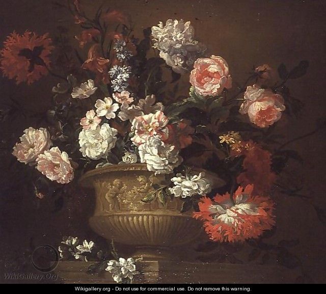 Still Life of Flowers in an Urn - Pauwel Casteels