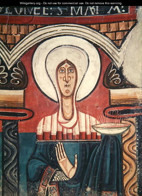 The Virgin Mary, from the Church of San Clemente de Tahull, Lerida - Anonymous Artist