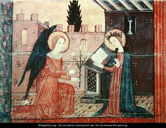 The Annunciation, from the altar frontal of 
