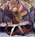 St Michael Vanquishing Evil, c.1480 - Catalan Master