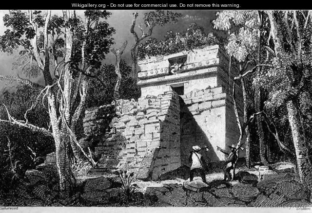 The Observatory at Tulum, Yucatan, Mexico - Frederick Catherwood