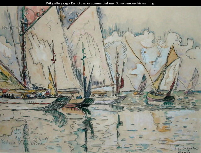 Departure of Three-Masted Boats at Croix-de-Vie - Paul Signac