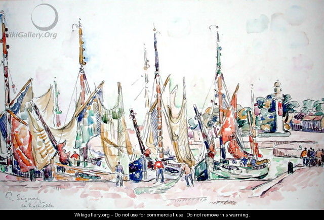 La Rochelle: Boats - Paul Signac