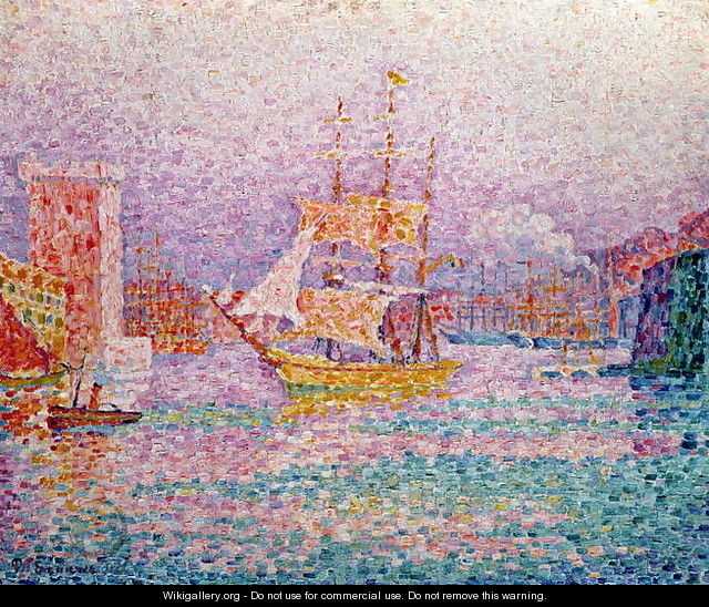 Harbour at Marseilles, c.1906 - Paul Signac