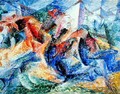 Horse and Rider and Buildings, 1914 - Umberto Boccioni