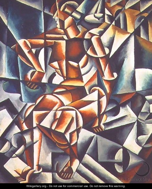 Man + Air + Space, 1915 - Lyubov Popova