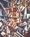 Man + Air + Space, 1915 - Lyubov Popova