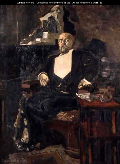 Portrait of Sawa Mamontov, the Founder of the First Private Opera, 1897 - Mikhail Aleksandrovich Vrubel