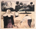 The Harvester, from the series 'Les Brettoneries', 1889 - Emile Bernard