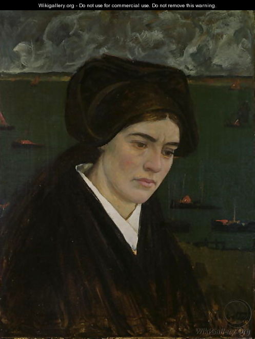 Young Woman at Ile de Sein, 1909 - Charles Cottet