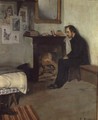 The Bohemian (portrait of Erik Satie in his studio in Montmartre), 1891 - Santiago Rusinol i Prats