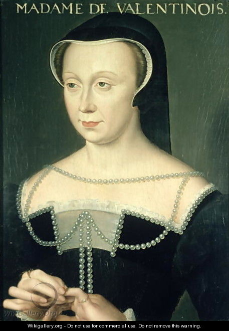 Madame de Valentinois - (follower of) Clouet, Francois