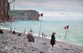 Beach scene at Fecamp, northern France (2) - Francois Auguste Didier Clovis