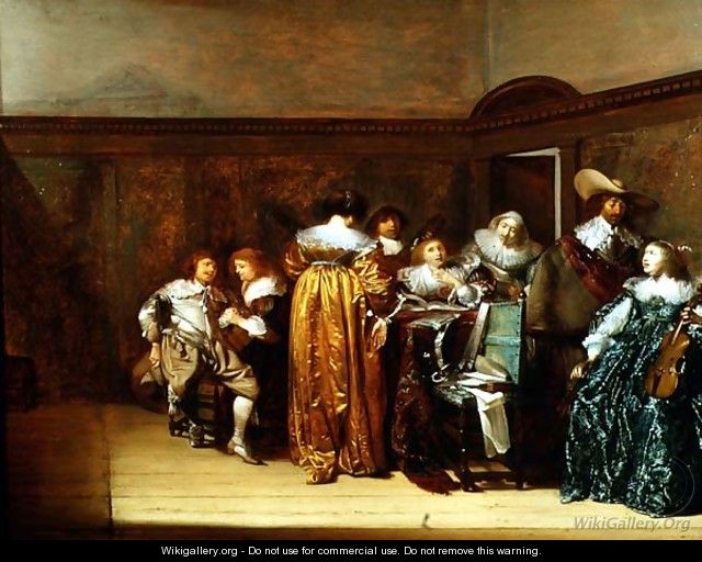 Dutch Cavaliers and their Ladies Making Music, 1631 - Pieter Codde