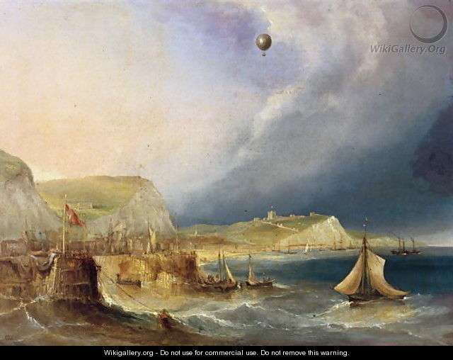 The First Balloon Crossing, 7th January 1785 - E.W. Cocks