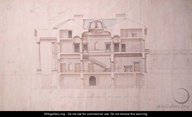Designs for Lough Crew House, County Meath, Ireland, c.1825 - Charles Robert Cockerell