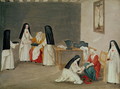 Caring for the Sick, from 'L'Abbaye de Port-Royal', c.1710 - (after) Cochin, Louise Madelaine
