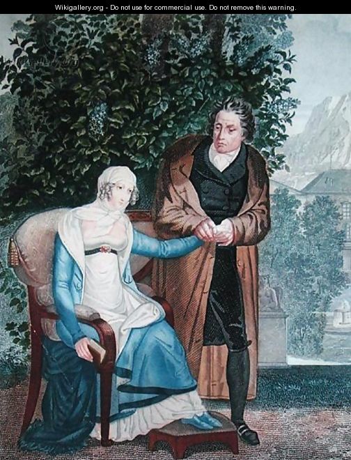 The embarrassed doctor or Doctor with a pregnant young girl, early 19th century - Sebastien Coeure