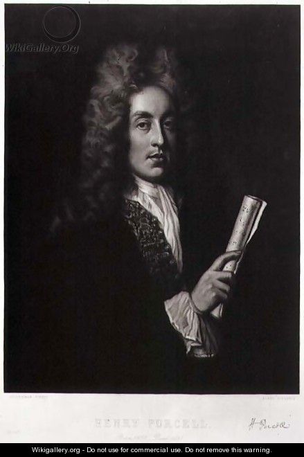 Portrait of Henry Purcell (1659-95) - Johann Closterman (after)