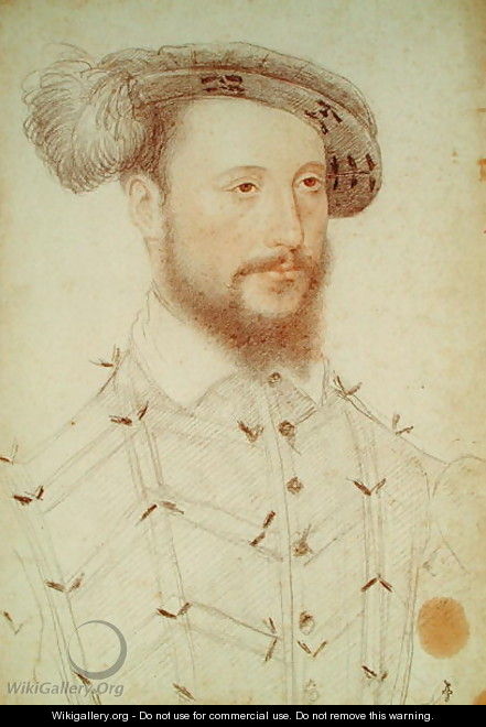 Portrait of a Man, possibly Antoine de Halluin (c.1505-53) seigneur de Piennes, c.1550 - (studio of) Clouet
