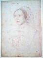 Madeleine de Mailly (?-1567), wife of Charles de Roye, c.1535 - (studio of) Clouet