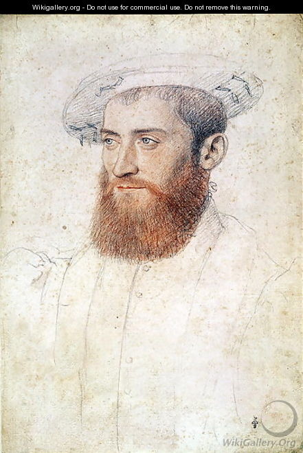 Portrait of an unknown man, c.1547 - (studio of) Clouet