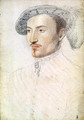 Portrait of an unknown man, possibly Guy de Laval (1521-1547) - (studio of) Clouet