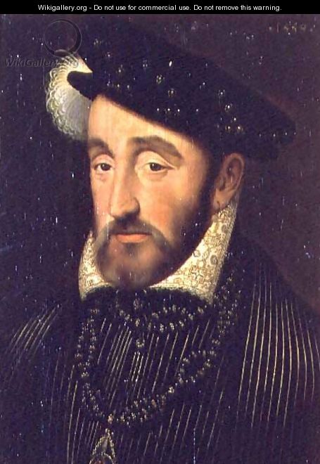 Portrait of Henri II of France (1519-59) - Francois Clouet