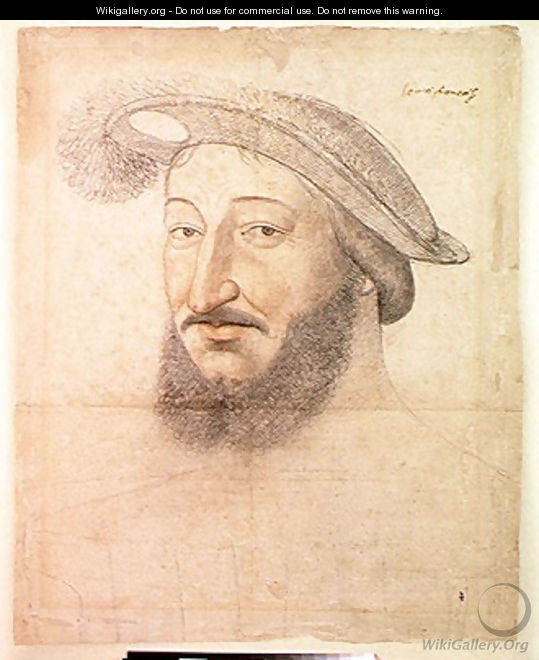 Francois I (1494-1547) c.1540-45 - (studio of) Clouet