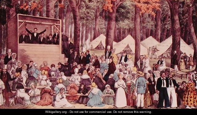 Methodist Camp Meeting, 1836 - Edward Williams Clay (after)