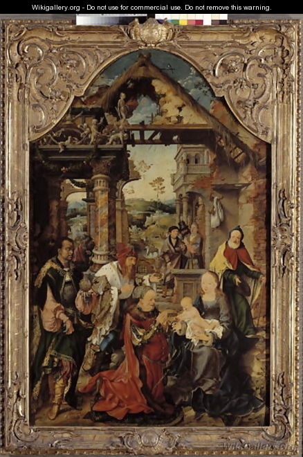 Adoration of the Magi, c.1513 - Joos Van Cleve (Beke)