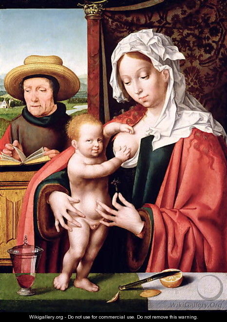 The Holy Family, c.1520 - Joos Van Cleve (Beke)