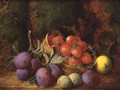 Plums and Stawberries - George Clare