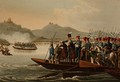 The Allied Army Crossing the Rhine to Invade France, 1813, from 'Historic, Military and Naval Anecdotes', 1816 - John Heaviside Clark (after)