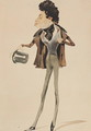 Caricature of Alexander Dumas Pere (1802-70) - Pierre Luc Charles Ciceri