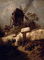 The Moulin de la Galette at Montmartre in 1856 - Eugène Cicéri