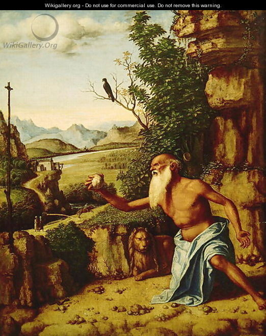St.Jerome in a Landscape, c.1500-10 - Giovanni Battista Cima da Conegliano