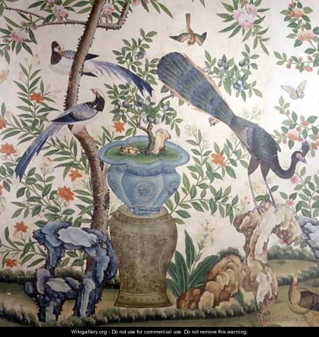 Bird Wallpaper, c.1840 (2) - Anonymous Artist