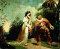 Two figures in Turkish costume in an Eastern landscape - (attr. to) Chinnery, George (1774-1852)