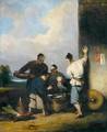 Coolies Round the Food Vendor's Stall, after 1825 - George Chinnery