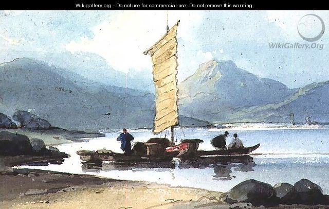 Boat with Yellow Sail, China - George Chinnery