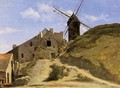 A Windmill in Montmartre - Jean-Baptiste-Camille Corot